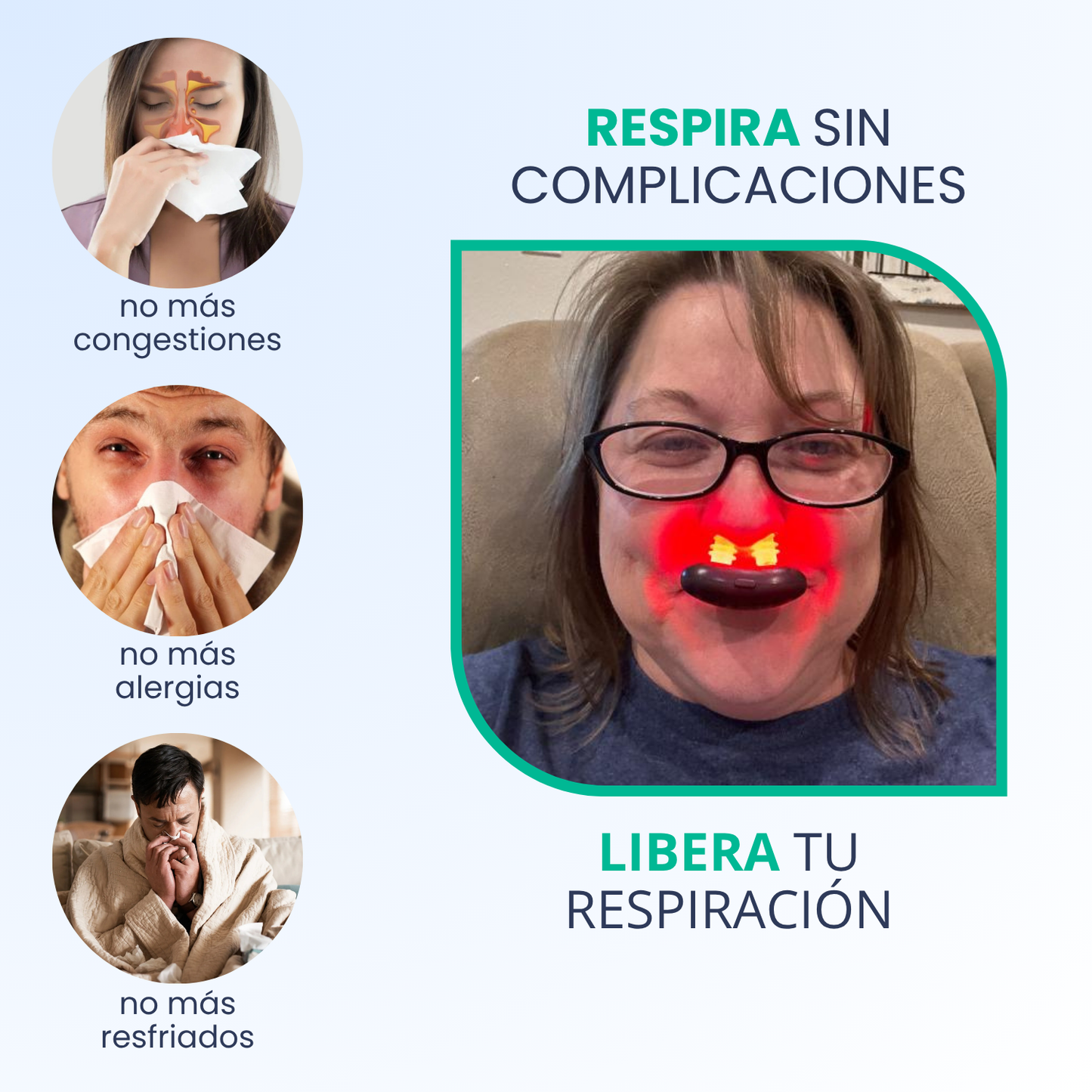Dispositivo Nasal Restora AirGlow (Luz Roja)